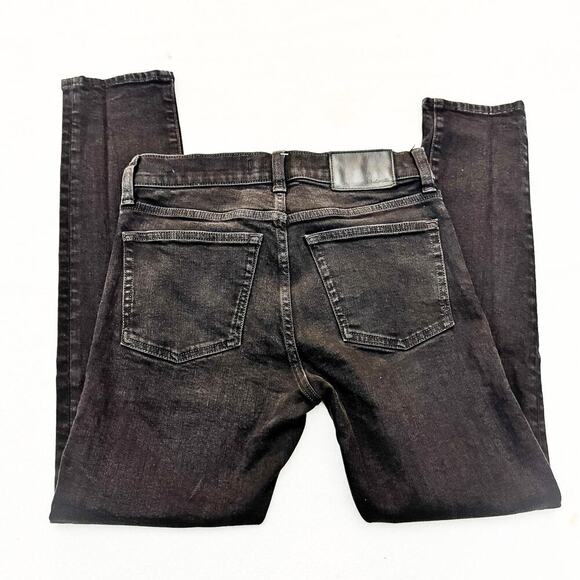 Madewell Men's Skinny Denim Jeans Black Charcoal Wash Size 29 x 30 - Picture 5 of 9